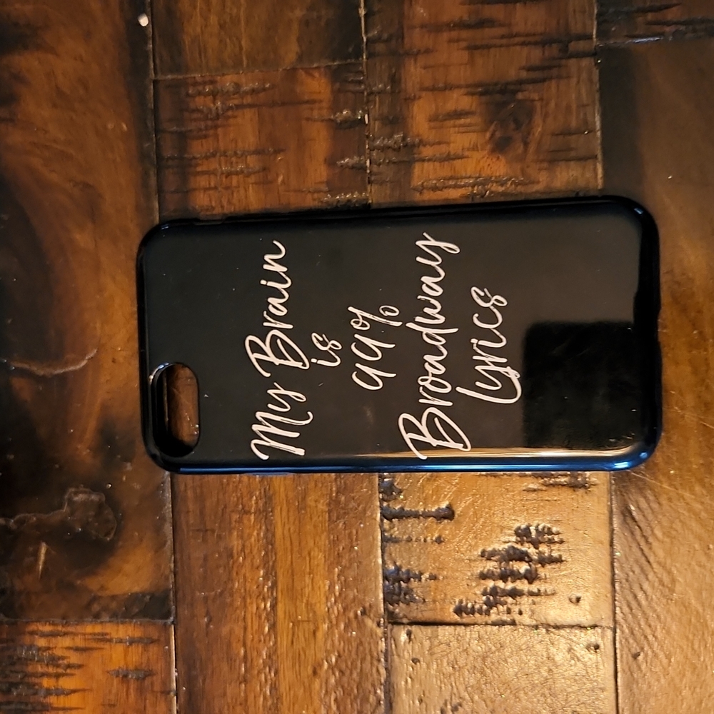 My brain is 99% Broadway lyrics phone case